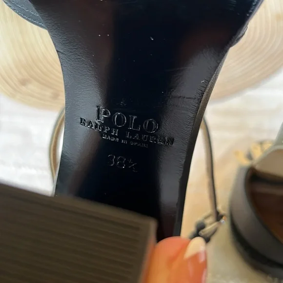 Ralph Lauren “Norah” Heeled Sandals Sz. 38.5 - Picture 8 of 10